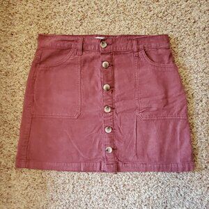 Corduroy Mini Skirt